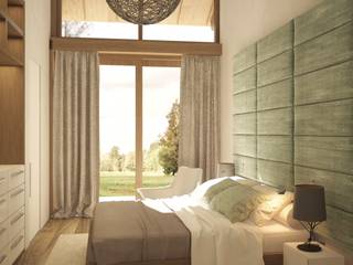 Progetto Dacia in Mosca, MD WORK SRL MD WORK SRL Modern style bedroom Wood Wood effect