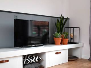 Ontwerp tv-programma 'Alles over wonen', Atelier09 Atelier09 Industrial style living room
