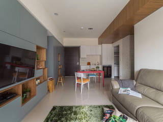 MAP HOUSE, 齊禾設計有限公司 齊禾設計有限公司 Scandinavian style living room