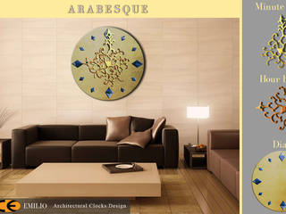 Arabesque Clock, Colaci Emilio Clock's Design Colaci Emilio Clock's Design Salones de estilo ecléctico