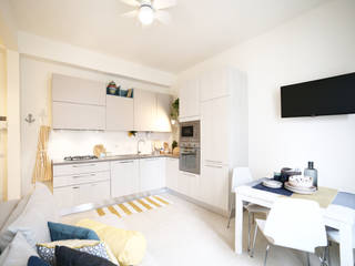 Un apartamento pequeño con una gran personalidad - Hogar dulce hogar, Civicocinquestudio Civicocinquestudio Cocinas mediterráneas