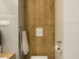 .rodzinne mieszkanie w Warszawie, Art of home Art of home Scandinavian style bathrooms