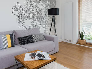 Mieszkanie / Żoliborz, Michał Młynarczyk Fotograf Wnętrz Michał Młynarczyk Fotograf Wnętrz Modern living room