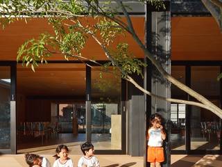 50-Year-Old Kindergarten Gets A Makeover With Shipping Containers, Prefabmarket.com Prefabmarket.com Modern Terrace