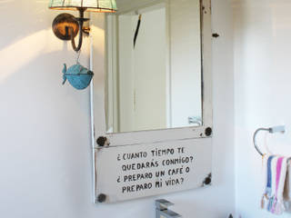 Um apartamento de Princesa, alma portuguesa alma portuguesa Rustic style bathroom