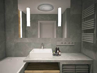Łazienka przy sypialni_MW, Szalbierz Design Szalbierz Design