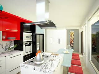 Cocinas, Vanguardia Arquitectónica Vanguardia Arquitectónica Modern kitchen Engineered Wood Transparent