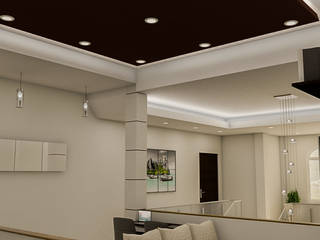 Diseño Interior 2da Planta Vivienda Privada, Sixty9 3D Design Sixty9 3D Design Minimalistische Wohnzimmer