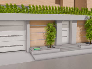 Diseño Exterior de Fachada para Vivienda Residencial, Sixty9 3D Design Sixty9 3D Design Nowoczesne domy