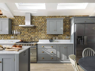 The SW12 Kitchen by deVOL, deVOL Kitchens deVOL Kitchens Industrial style kitchen Wood Grey