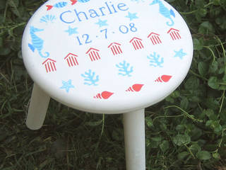Child's Seaside Stool, Anne Taylor Designs Anne Taylor Designs Modern Kid's Room Wood