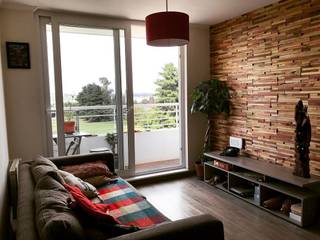 Lounge en Depto , Maderal Maderal Walls Wood Wood effect
