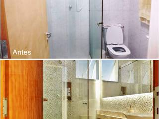 Reforma - Banheiro Social , Raphaela Linhares - Arquitetura e Interiores Raphaela Linhares - Arquitetura e Interiores