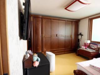 [홈라떼] 인천 32평 오래된 빌라, 모던한 홈스타일링 , homelatte homelatte غرفة نوم