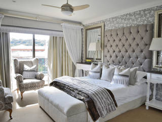 Grey-scale Luxury Carne Interiors Classic style bedroom