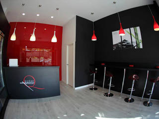 SUSHI Q, Arkin Arkin Commercial spaces Plywood Red