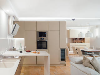 Casa A+M, manuarino architettura design comunicazione manuarino architettura design comunicazione Modern Kitchen Wood Wood effect