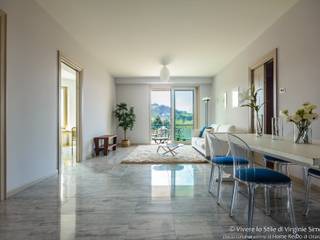 Home Staging su appartamento pilota di Palazzina in fase di realizzo, Vivere lo Stile Vivere lo Stile غرفة المعيشة