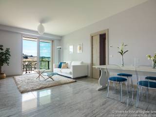 Home Staging su appartamento pilota di Palazzina in fase di realizzo, Vivere lo Stile Vivere lo Stile Moderne Wohnzimmer