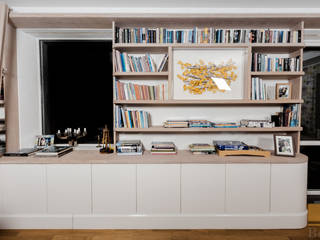 Nowoczesna biblioteczka, PPHU BOBSTYL PPHU BOBSTYL Living roomShelves MDF Multicolored