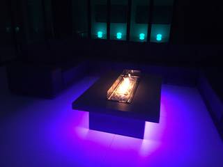 Vienna 160 Gas Fire Table - LEDs, Rivelin Rivelin حديقة