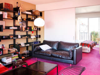 Appartement Parmentier 55m2 de 3 pièces, Dominique Paolini Design Dominique Paolini Design Modern living room