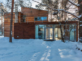 Дом #1, DK architects DK architects Scandinavian style houses Wood Wood effect