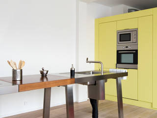 Loft Dussoubs 90 m2 de 2 pièces, Dominique Paolini Design Dominique Paolini Design Cocinas modernas