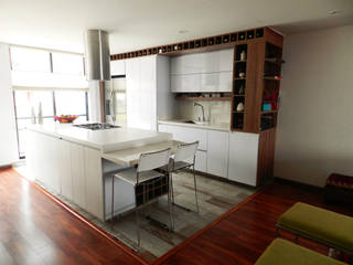 Apartamento Circunvalar, BIANCO BIANCO Modern kitchen Chipboard