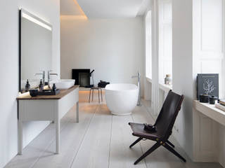 LUV: Elegancia nórdica y suaves tonos de color., Duravit España Duravit España Scandinavian style bathroom Wood Beige