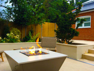 Aztec Gas Fire Table - Sahara, Rivelin Rivelin Moderner Garten