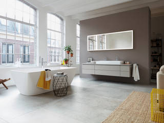 DuraSquare: la fusión del rectángulo con el círculo, Duravit España Duravit España Modern bathroom Wood Beige
