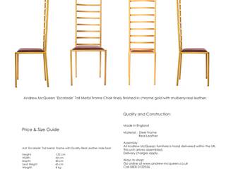 Escalade Chair, Andrew McQueen Andrew McQueen Гостиная в стиле минимализм Металл Янтарный / Золотой