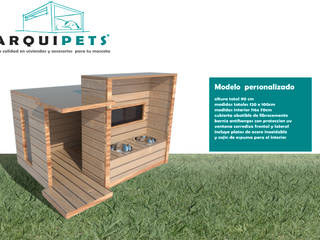 Vivienda Mascota modelo mediterraneo, Arquipets Arquipets Balcones y terrazas modernos