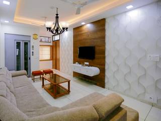 Shah Parivar Bungalow, ZEAL Arch Designs ZEAL Arch Designs Modern living room