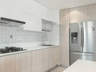 Cocina Cibeles, CONTRALUZ MOBILIARIO Y DISEÑO INTERIOR CONTRALUZ MOBILIARIO Y DISEÑO INTERIOR مطبخ أبلكاش