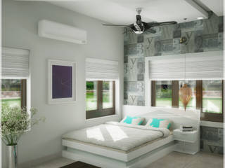 A Modern Elegant Feel, Premdas Krishna Premdas Krishna Modern style bedroom