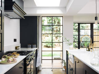 The Wandsworth Kitchen by deVOL , deVOL Kitchens deVOL Kitchens Industrial style kitchen Wood Blue