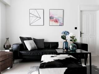 皓慕．Home｜Home Amore, 理絲室內設計有限公司 Ris Interior Design Co., Ltd. 理絲室內設計有限公司 Ris Interior Design Co., Ltd. Living room White