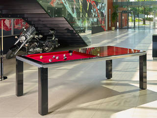 Slimline Pool Table, Luxury Pool Tables Limited Luxury Pool Tables Limited モダンデザインの 多目的室