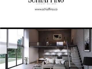 Schiaffino Luxury blinds, Orli Orli Studio in stile industriale Tessuti Ambra/Oro