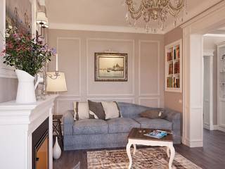 Квартира в классическом стиле, Архи Групп Архи Групп Living room