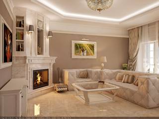 Дом для мужика в классике, Архи Групп Архи Групп Living room