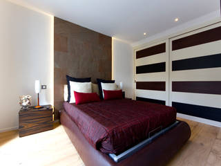 Ridefinizione camera degli ospiti con bagno en-suite, MBquadro Architetti MBquadro Architetti غرفة نوم