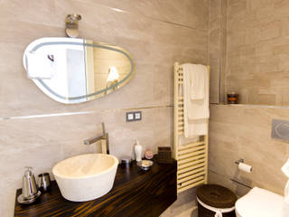 Ridefinizione camera degli ospiti con bagno en-suite, MBquadro Architetti MBquadro Architetti 모던스타일 욕실