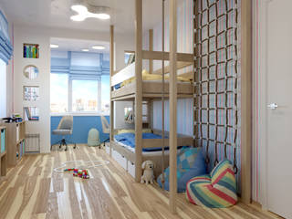 Квартира "В", Vadim Bogdanov Vadim Bogdanov Scandinavian style nursery/kids room