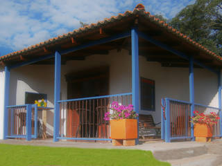 casa cafetera, Construexpress Construexpress Casas de estilo rural Concreto Blanco