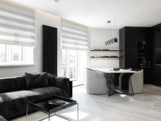 NEVSKY STYLE, ART Studio Design & Construction ART Studio Design & Construction Eclectic style living room