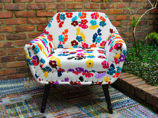 POLTRONAS CON MUCHO ESTILO, SARRIA HOME SARRIA HOME Asiatische Arbeitszimmer Textil Mehrfarbig Stühle