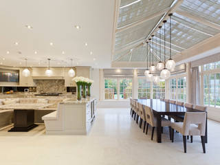 Georgian Orangery opens up the kitchen to include dining space, Vale Garden Houses Vale Garden Houses بيت زجاجي